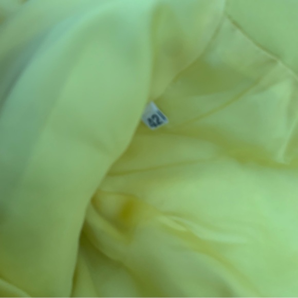 Vintage 90s Istante Versace Bright Yellow Silk Jacket Medusa Button sz 42 - Picture 16 of 16
